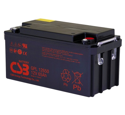 CSB GPL12650 12V 65Ah Sealed Lead Acid Battery